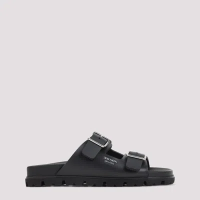 Prada Black Eva Sandals