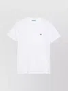 Prada Triangle Logo Cotton T-shirt In White