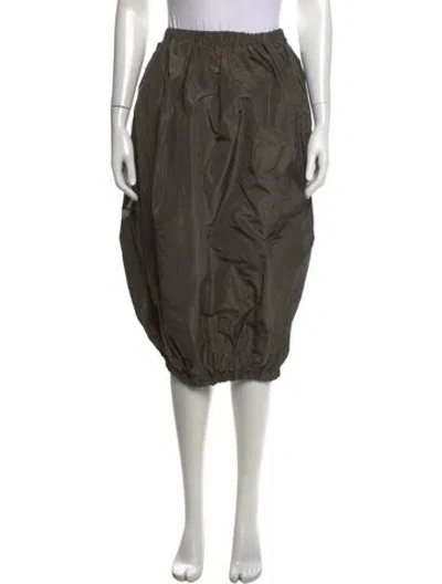 Pre-owned Prada 'exclusive One' Midi Length Skirt In Green