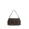 Prada Large Leather Shoulder Bag Flap