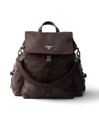 PRADA PRADA EXPLORE LEATHER BACKPACK