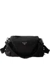 Prada Mens Black Explore Re-nylon Woven Belt Bag
