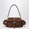 Prada Explore Medium Brown Shoulder Bag