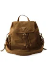 Prada Explore Medium Nappa Leather Backpack In Brown