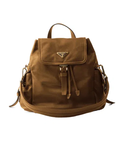 Prada Explore Medium Nappa Leather Backpack In Brown