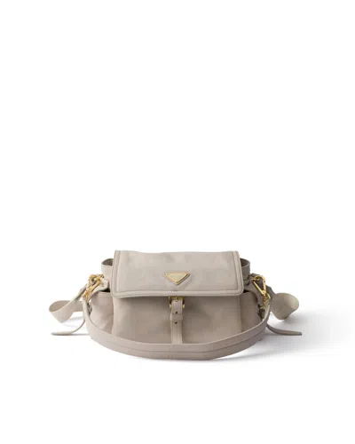 PRADA PRADA EXPLORE MEDIUM NAPPA LEATHER SHOULDER BAG WITH FLAP
