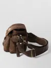 Prada Explore Medium Re Nylon Flap Belt Bag In Brown