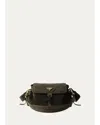 Prada Explore Medium Re-nylon Shoulder Bag With Flap In Blue