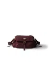Prada Explore Medium Re-nylon Shoulder Bag With Flap In Red