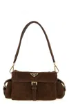 Prada ' Explore' Medium Shoulder Bag In Brown