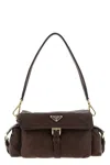 Prada ' Explore' Medium Shoulder Bag In Brown