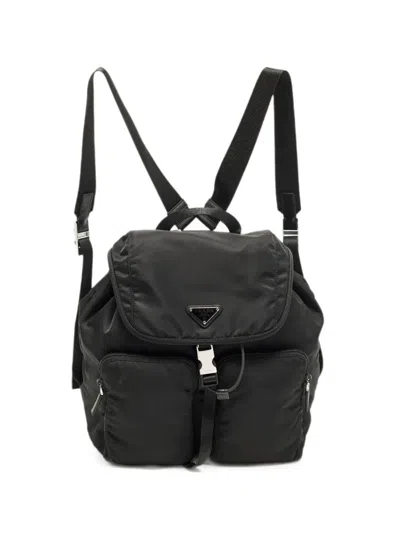 Pre-owned Prada Explore Nylon Backpack In Black
