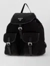 Prada Explore Recycled Nylon Backpack In Black