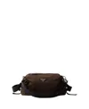 Prada Explore Re-nylon And Leather Bag In Brown