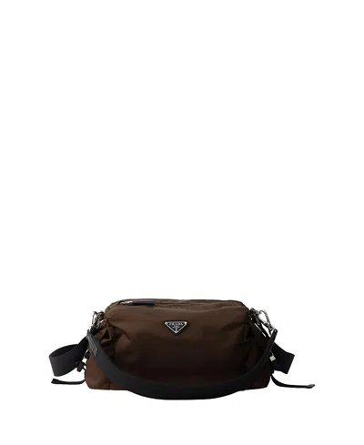 PRADA EXPLORE RE-NYLON AND LEATHER BAG