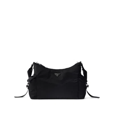 Prada Explore Side-pockets Tote Bag In Black