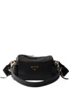 Prada Explore Small Nappa Leather Bag In Black