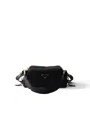 Prada Explore Small Re-nylon And Leather Shoulder Bag In Black