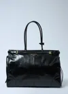 Prada Extra Large Bonnie Shoulder Bag In Black