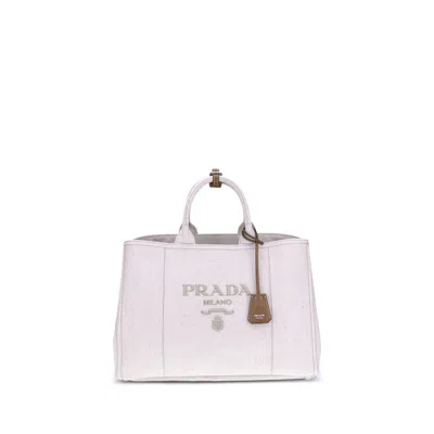 Prada Extra Large Jardinière Handbag In Black