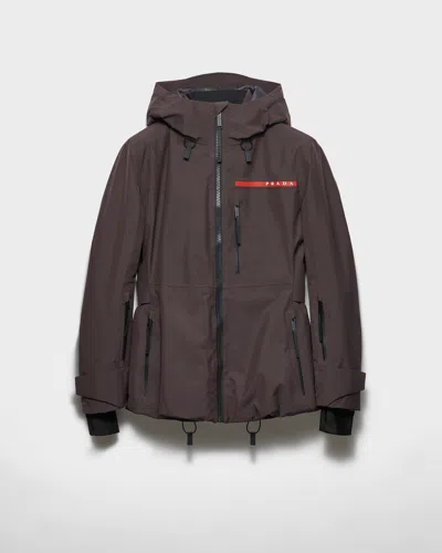 Prada Extreme-tex Ski Jacket In Brown