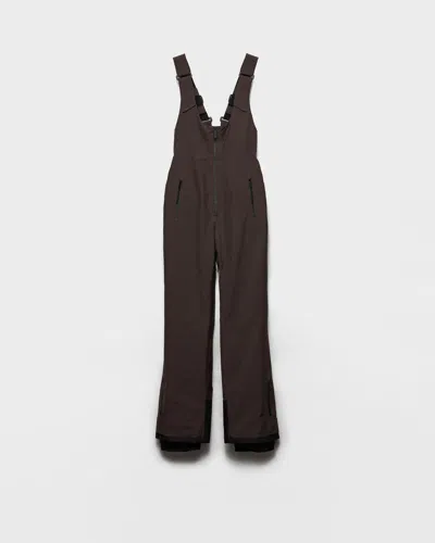 Prada Extreme-tex Ski Suit With Straps In Blue