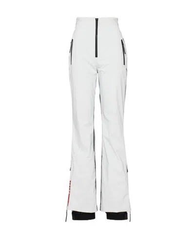 Prada Glued Technology Poplin Ski Pants Casual Pants In Chalk White
