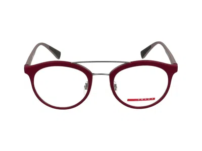 Prada Eyeglasses  01hv Vista Vyx1o1 50/21/135 In Metallic