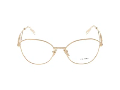 Prada Eyeglasses In Gold