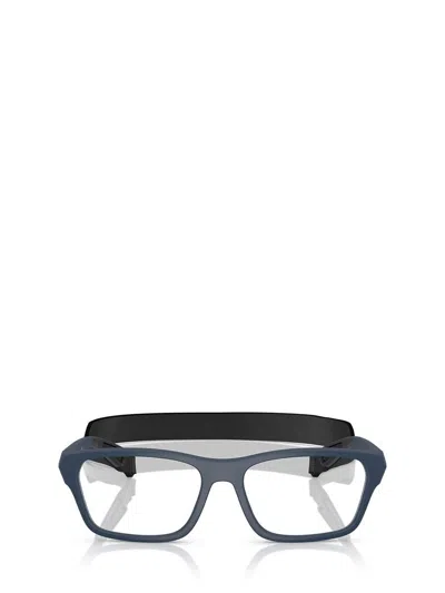 Prada Linea Rossa Square Frame Glasses In Blue