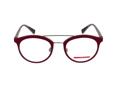 Prada Eyeglasses In Burgundy