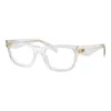 Prada Pr B01v 12r1o1 Trasparente Grigio Glasses In Metallic