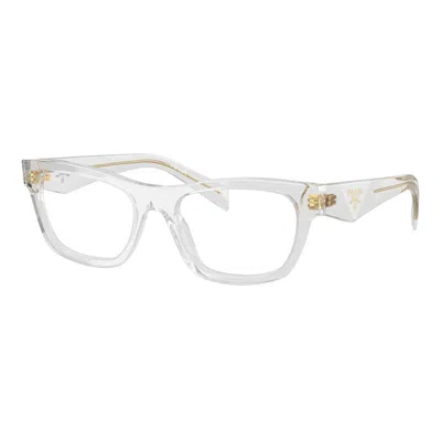 Prada Pr B01v 12r1o1 Trasparente Grigio Glasses In Transparent