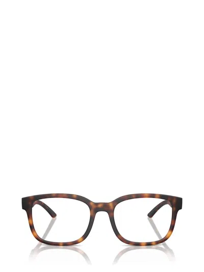 Prada Eyeglasses In Dark Havana Rubbered