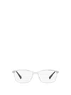 Prada 55mm Rectangular Optical Glasses In Transparent