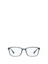 Prada 55mm Rectangular Optical Glasses In Transparent Azure