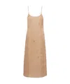 Prada Women's Beige Organza Dress In Brown