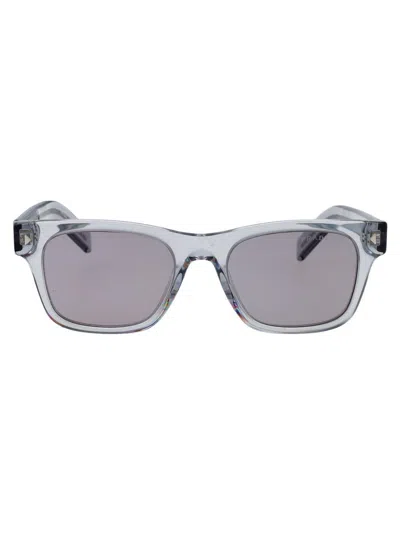 Prada 0pr A17s Sunglasses In 19t80f Transparent Azure