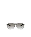 Prada 62mm Oversize Gradient Pillow Sunglasses In Gray