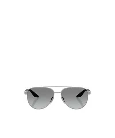 Prada Eyewear Aviator Sunglasses In Gray