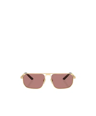 Prada Eyewear Aviator Sunglasses In Brown