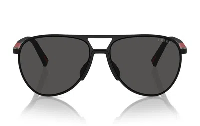 Prada Eyewear Aviator Sunglasses In Black