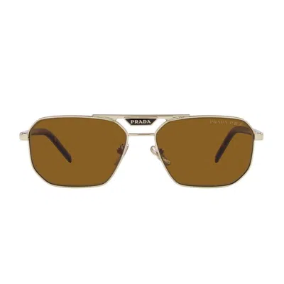 Prada Eyewear Aviator Sunglasses In Multi