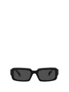 Prada Pr 06ys Rectangle Frame Sunglasses In Black