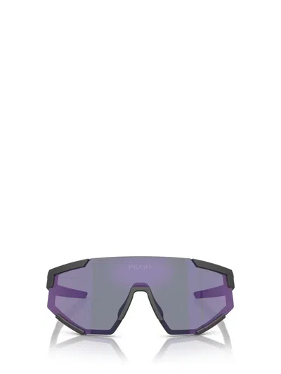 Prada Linea Rossa Man Sunglass Ps 04ws In Dark Blue Mirror Violet