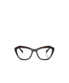 Prada Eyewear Butterfly Frame Glasses In Black