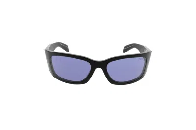 Prada Eyewear Butterfly Frame Sunglasses In Black