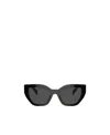 Shop Prada Eyewear Butterfly Frame Sunglasses In Black