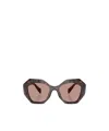 Prada Eyewear Butterfly Frame Sunglasses In Pink