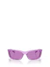 Prada Eyewear Butterfly Frame Sunglasses In Transparent Ametyst